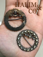 Antique Pearl Kerosang Thoe Brooches Set. Kebaya Jewelry / Peranakan Nyonya Jewelry
