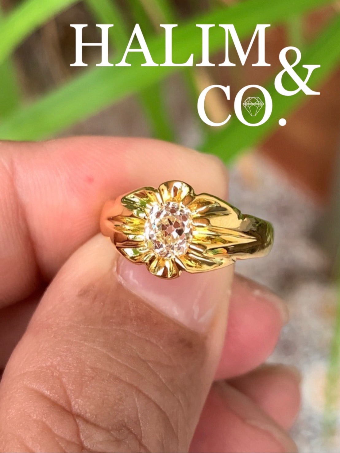 Old Mine Cut Diamond Ring. (Can Made To Order)