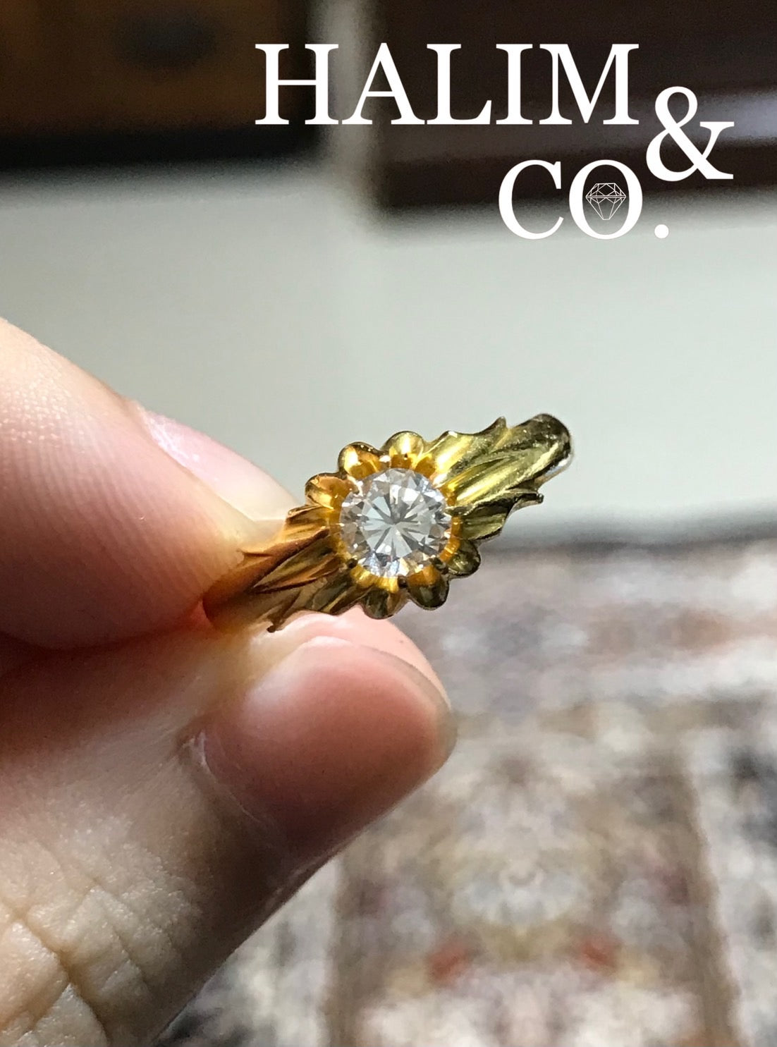 Antique Diamond Ring. Kebaya Jewelry / Peranakan Nyonya Jewelry