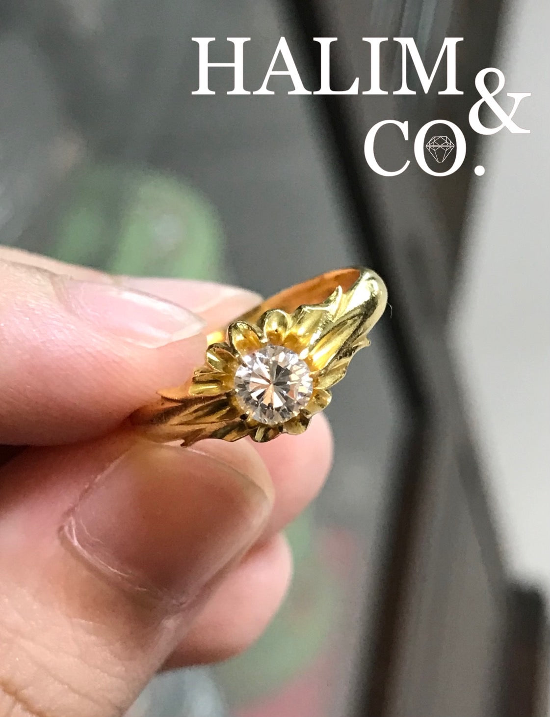 Antique Diamond Ring. Kebaya Jewelry / Peranakan Nyonya Jewelry