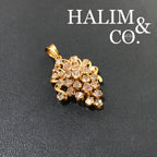 Antique Polki Diamond pendant. Kebaya Jewelry / Peranakan Nyonya Jewelry