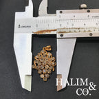 Antique Polki Diamond pendant. Kebaya Jewelry / Peranakan Nyonya Jewelry