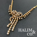 Antique Diamond Necklace, beautiful and delicate. Kebaya Jewelry / Peranakan Nyonya Jewelry
