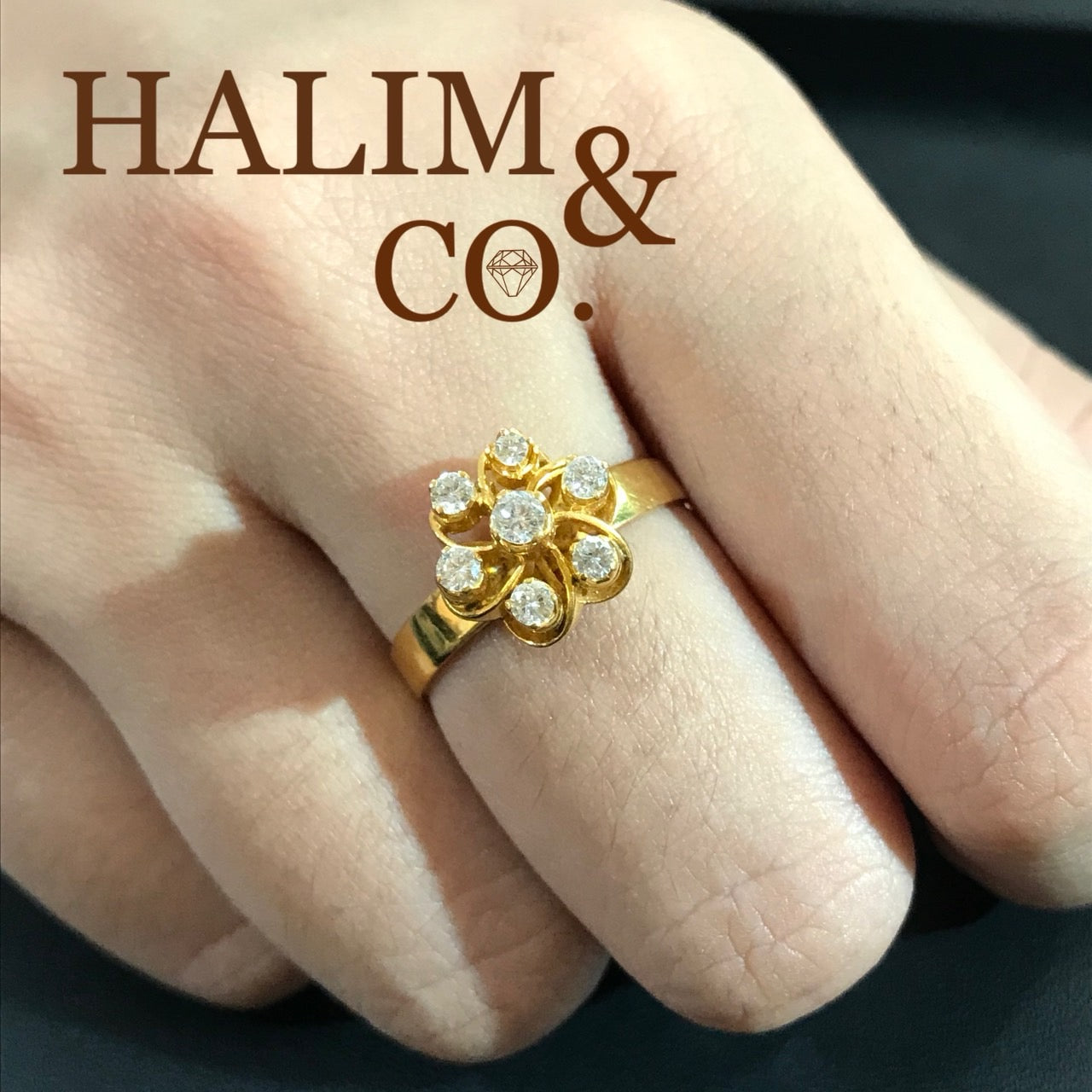 Antique Diamond Ring. Kebaya Jewelry / Peranakan Nyonya Jewelry