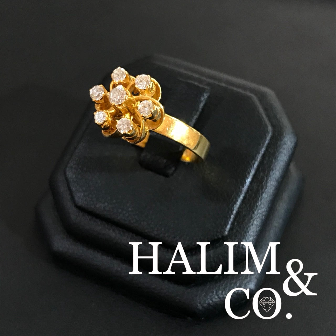 Antique Diamond Ring. Kebaya Jewelry / Peranakan Nyonya Jewelry