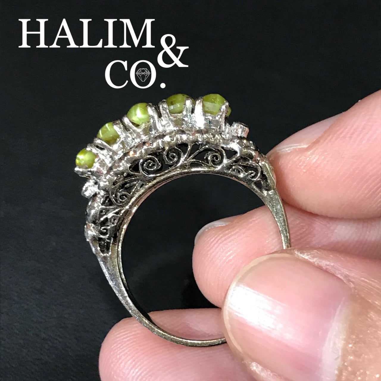 Antique Chrysoberyl Ring. Kebaya Jewelry / Peranakan Nyonya Jewelry