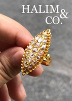 A Gorgeous Antique Polki Diamond Ring. Kebaya Jewelry / Peranakan Nyonya Jewelry