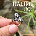 Antique Brilliant Cut Diamond Ring. Kebaya Jewelry / Peranakan Nyonya Jewelry
