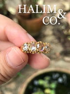 Antique Rose Cut Diamond Ring. 22k gold. Kebaya Jewelry / Peranakan Nyonya Jewelry