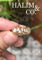 Antique Rose Cut Diamond Ring. 22k gold. Kebaya Jewelry / Peranakan Nyonya Jewelry