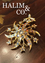 Antique Rose Cut Diamond Brooch/Pendant With 22k Gold. Kebaya Jewelry / Peranakan Nyonya Jewelry