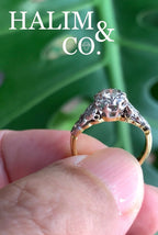 Antique Old European Cut Diamond Ring. Kebaya Jewelry / Peranakan Nyonya Jewelry