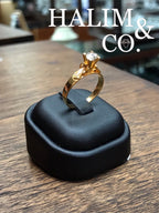 Antique Polki Diamond Ring. Kebaya Jewelry / Peranakan Nyonya Jewelry