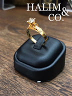 Antique Polki Diamond Ring. Kebaya Jewelry / Peranakan Nyonya Jewelry