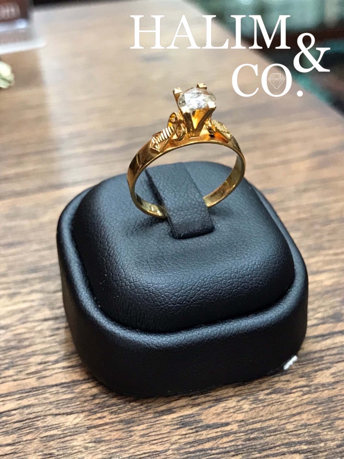 Antique Polki Diamond Ring. Kebaya Jewelry / Peranakan Nyonya Jewelry