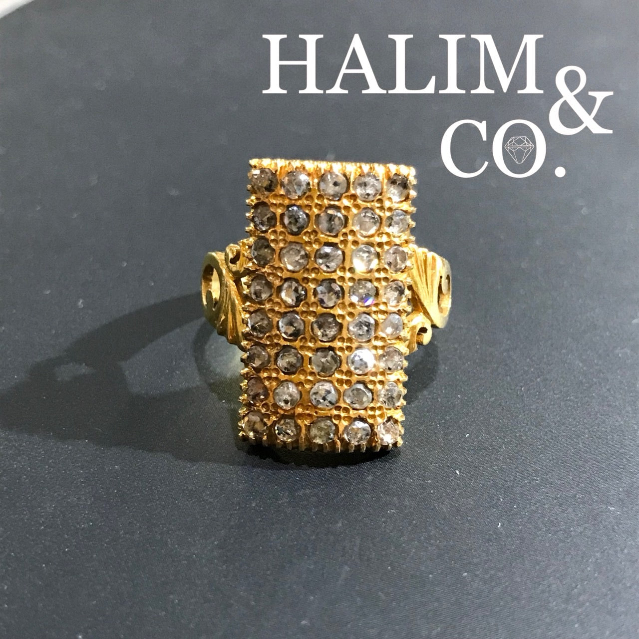 Antique Rose Cut Diamond Ring. Kebaya Jewelry / Peranakan Nyonya Jewelry