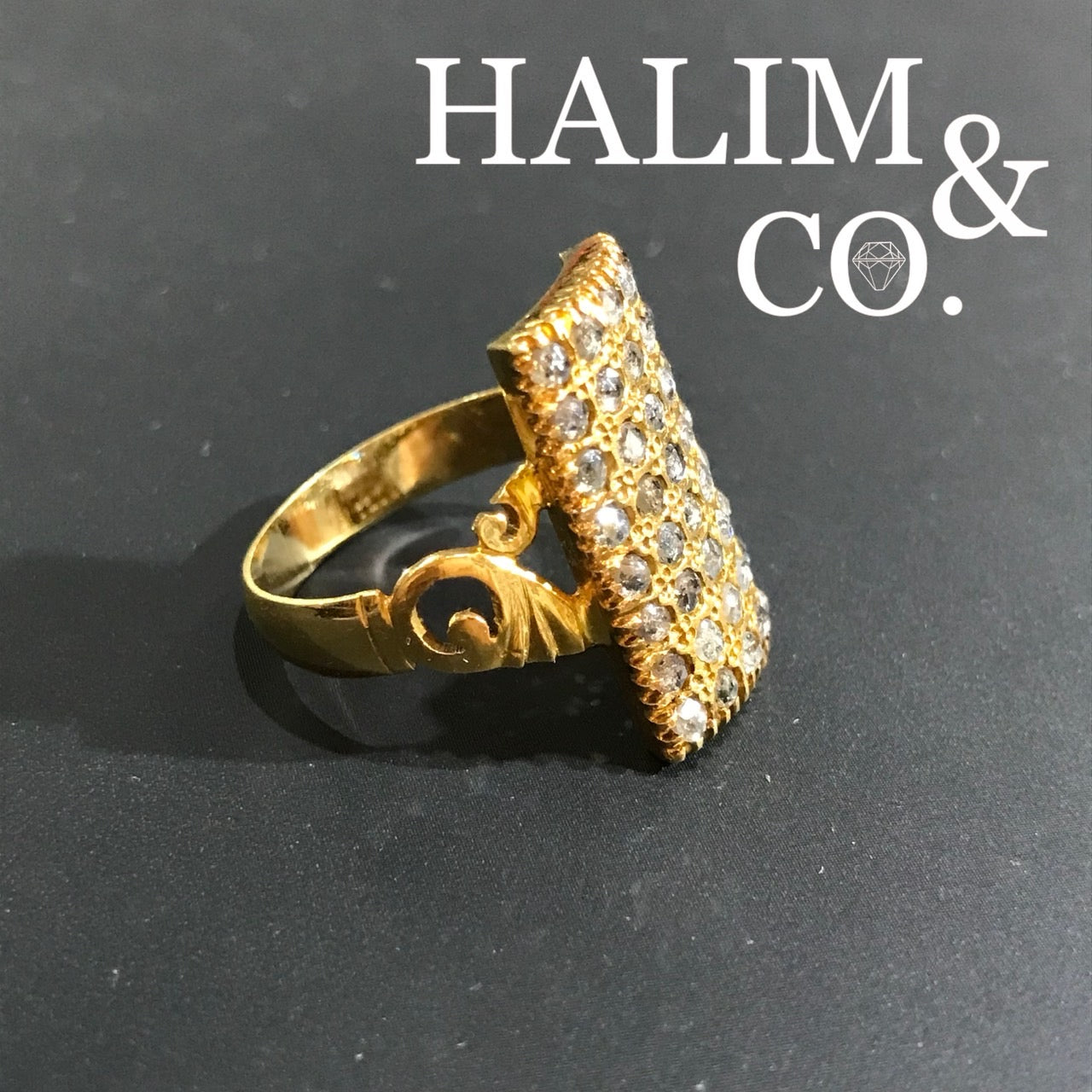 Antique Rose Cut Diamond Ring. Kebaya Jewelry / Peranakan Nyonya Jewelry
