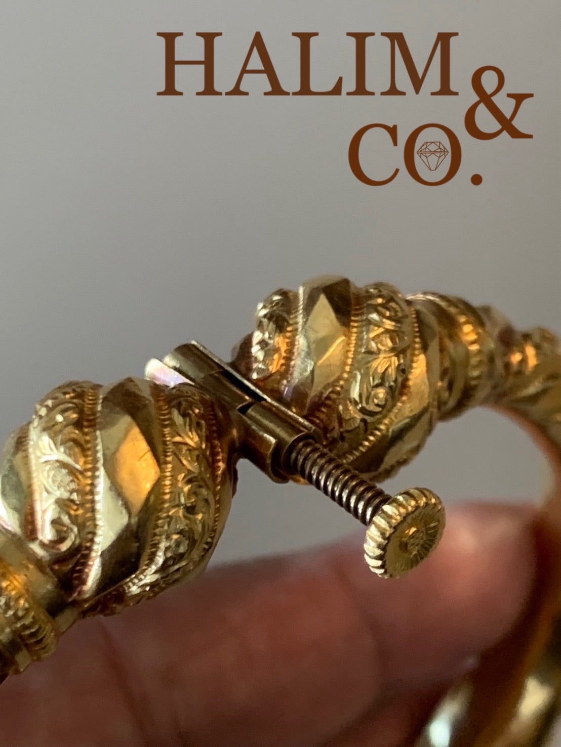 Antique Gold Cuff Anklets.(Gelang Kaki) Kebaya Jewelry / Peranakan Nyonya Jewelry