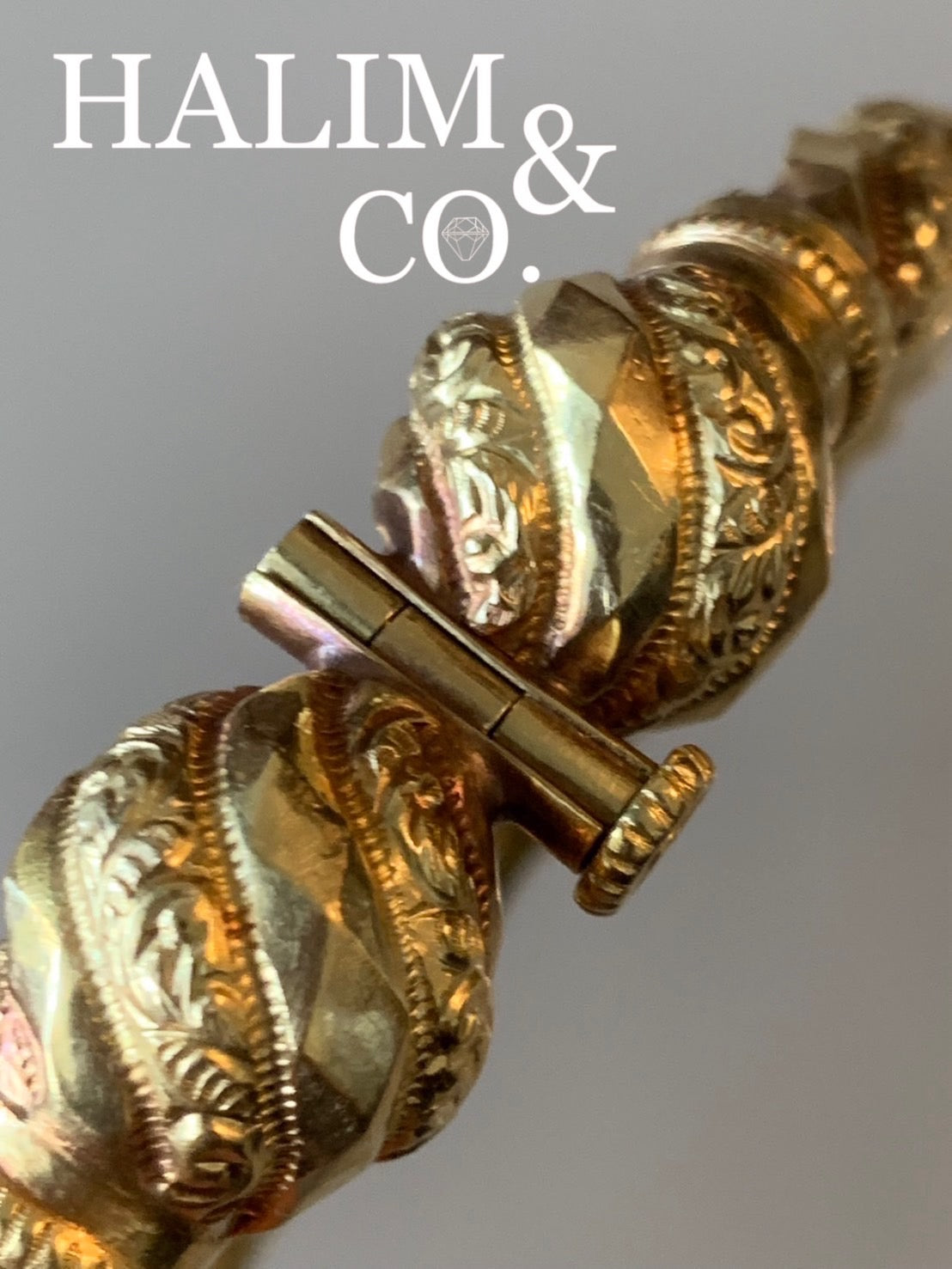 Antique Gold Cuff Anklets.(Gelang Kaki) Kebaya Jewelry / Peranakan Nyonya Jewelry