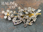 Rose Cut Diamond Brooch With 18k Gold. (Handmade) Kebaya Jewelry / Peranakan Nyonya Jewelry