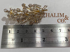 Rose Cut Diamond Brooch With 18k Gold. (Handmade) Kebaya Jewelry / Peranakan Nyonya Jewelry