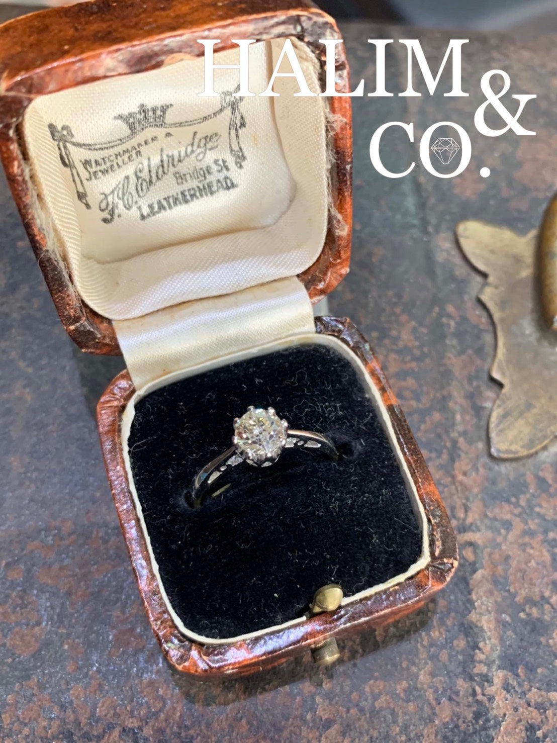 Victorian Style Old Cut Diamond Ring, age 100-120 years.