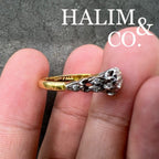 Antique Old European Cut Diamond Ring. Kebaya Jewelry / Peranakan Nyonya Jewelry