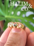 Antique Rose Cut Diamond Ring. Kebaya Jewelry / Peranakan Nyonya Jewelry