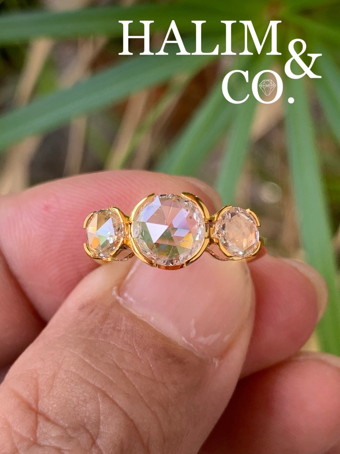 A Gorgeous Rose Cut Diamond Ring. (Made To Order)