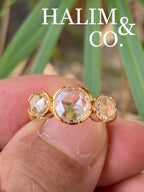 A Gorgeous Rose Cut Diamond Ring. (Made To Order)