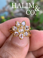 Antique Rose Cut Diamond Ring. Kebaya Jewelry / Peranakan Nyonya Jewelry