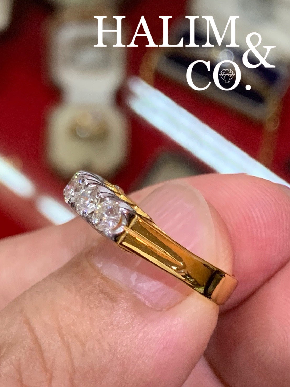 Antique Brilliant Cut Diamond Ring.