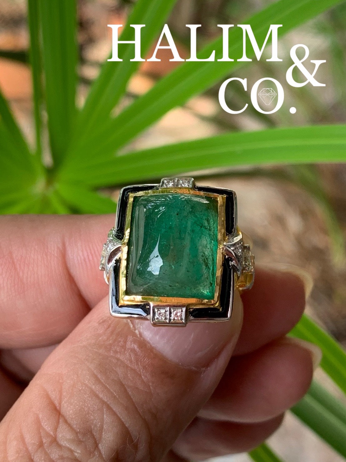 Colombian Emerald And Diamond Ring With Certificate.