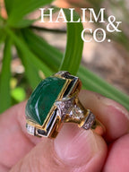 Colombian Emerald And Diamond Ring With Certificate.