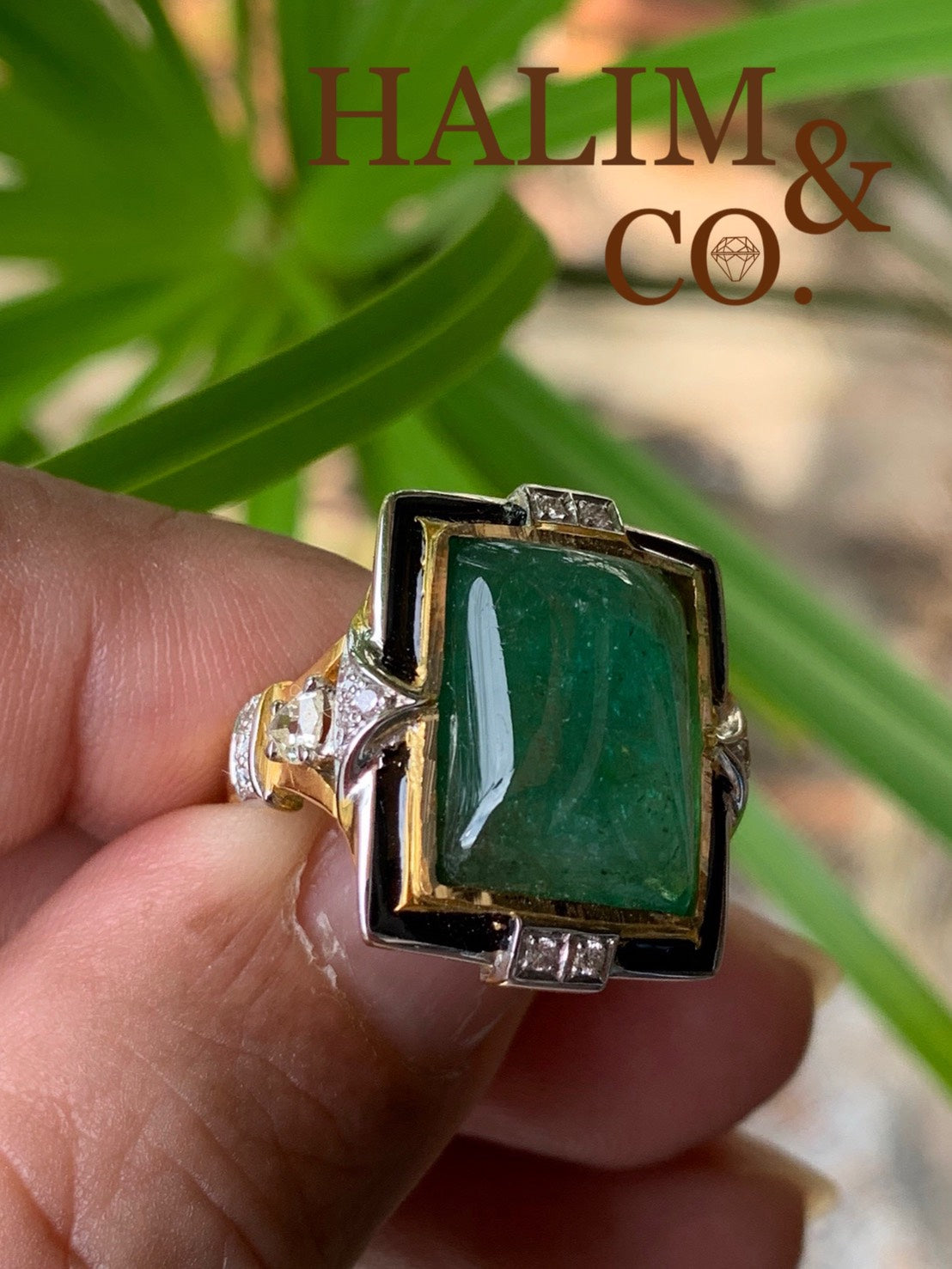 Colombian Emerald And Diamond Ring With Certificate.