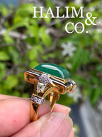 Colombian Emerald And Diamond Ring With Certificate.