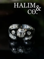 Antique Old Mine Cut Diamond Ring.