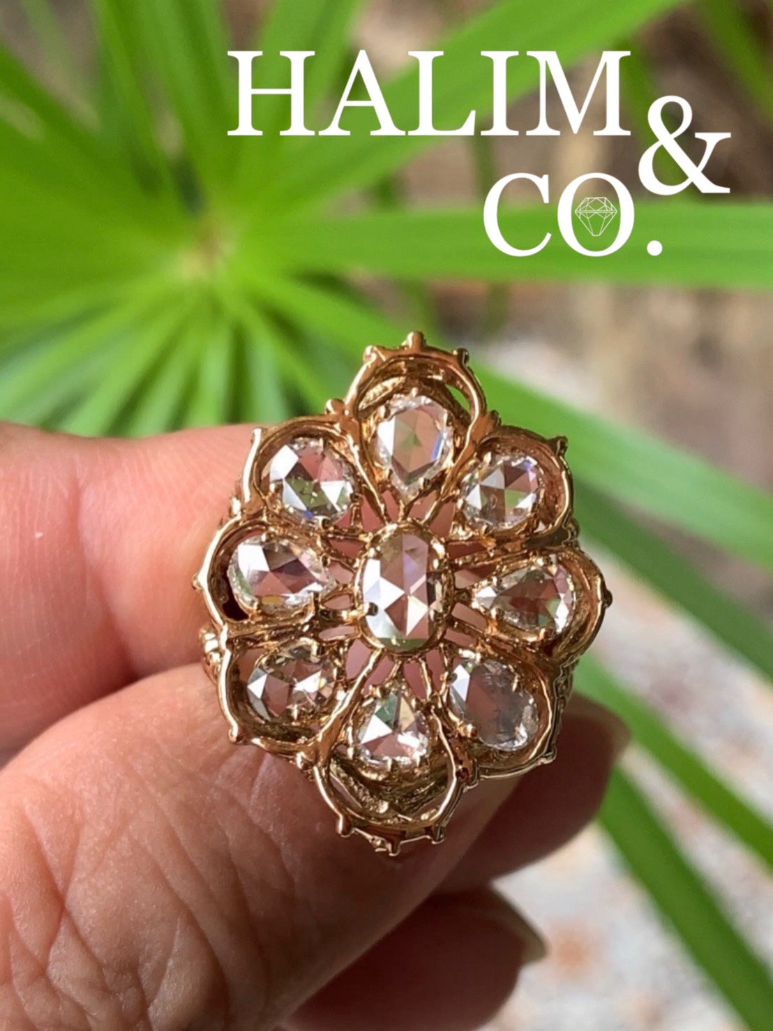 Antique Rose Cut Diamond Ring.