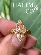 Antique Polki Diamond Ring.