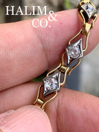 A Gorgeous Antique Old Mine Cut Diamond Bracelet.
