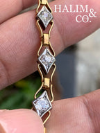 A Gorgeous Antique Old Mine Cut Diamond Bracelet.