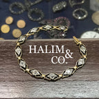 A Gorgeous Antique Old Mine Cut Diamond Bracelet.