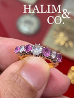 Antique Rose Cut Diamond And Ruby Ring. Kebaya Jewelry / Peranakan Nyonya Jewelry