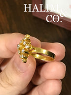 Antique Diamond Ring With 18k Gold. Kebaya Jewelry / Peranakan Nyonya Jewelry