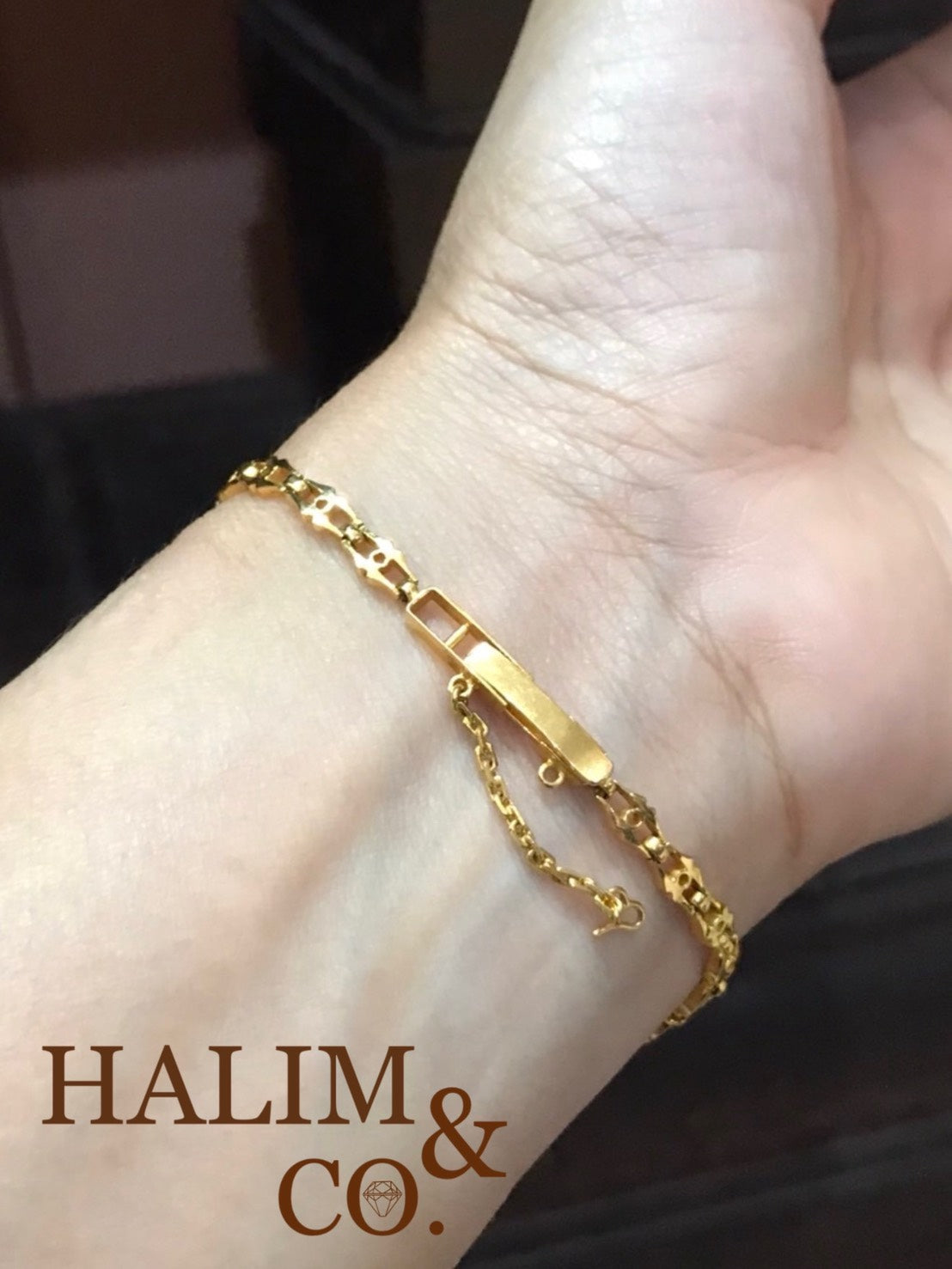 Antique Old Cut Diamond Bracelet With 22k Gold. Kebaya Jewelry / Peranakan Nyonya Jewelry