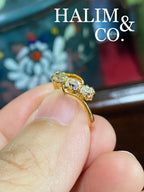 Antique Old Cut Diamond Ring. Kebaya Jewelry / Peranakan Nyonya Jewelry