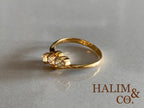 Antique Old Cut Diamond Ring. Kebaya Jewelry / Peranakan Nyonya Jewelry