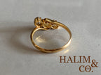 Antique Old Cut Diamond Ring. Kebaya Jewelry / Peranakan Nyonya Jewelry