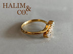 Antique Old Cut Diamond Ring. Kebaya Jewelry / Peranakan Nyonya Jewelry