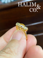 Antique Old Cut Diamond Ring. Kebaya Jewelry / Peranakan Nyonya Jewelry